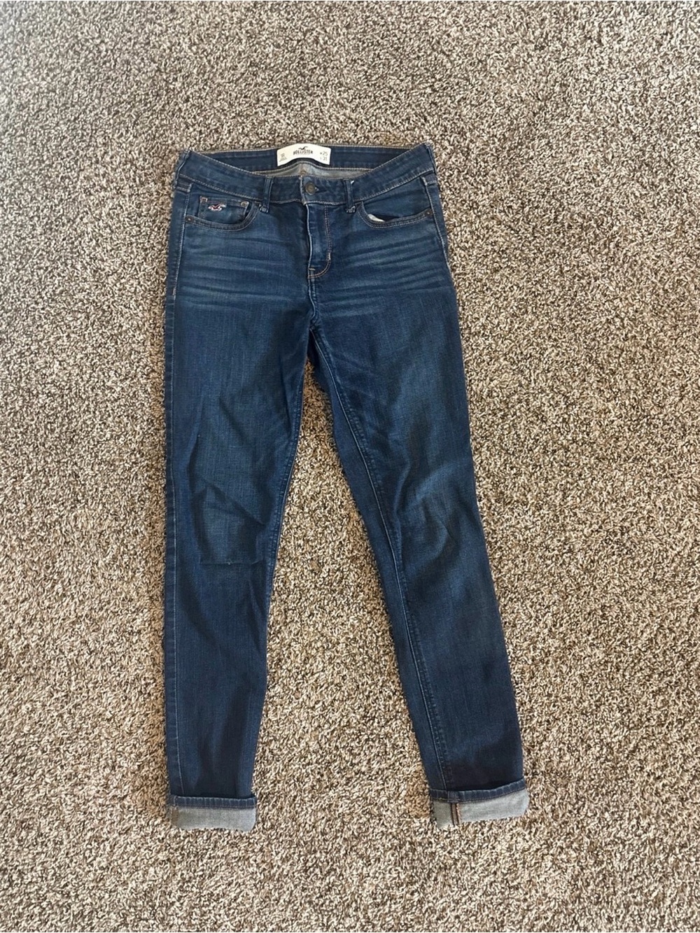 Hollister Dark Blue Women's Stretch Slim Jeans